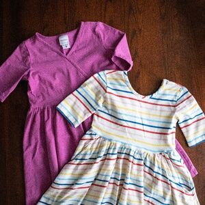 Hanna Andersson Girls Skater/Wrap Dress Set